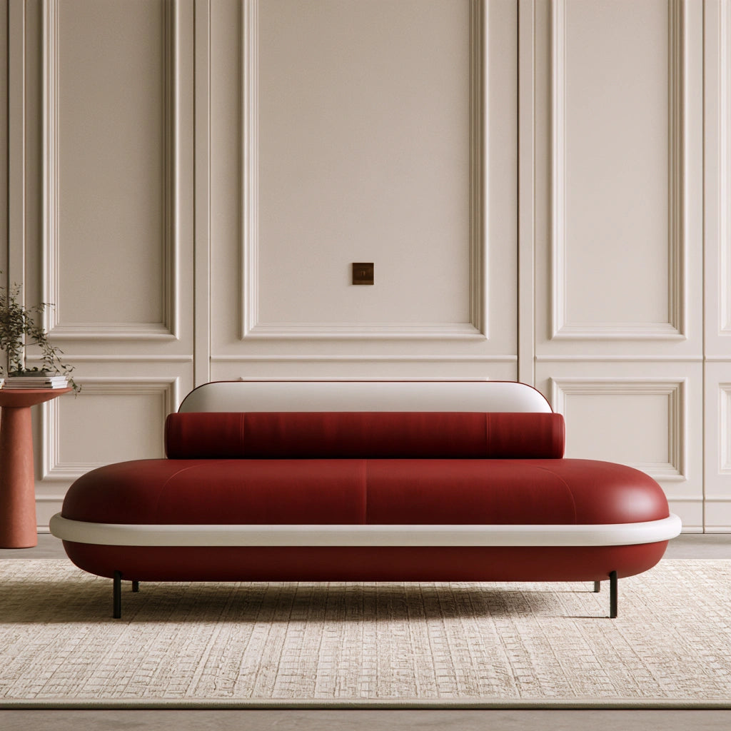 Modernes Tagesbett, mit klarer Formgebung, Farbe: grau